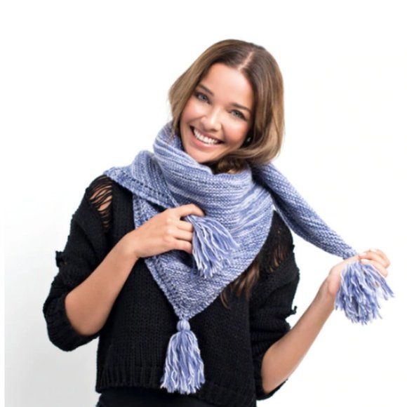 RARE💄RED Nirvanna Merino Trifecta Scarf - Picture 4 of 7